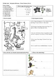 English Worksheet: animals in the jungle - Longman Picture Dictionary Unit 34
