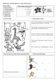 animals in the jungle - Longman Picture Dictionary Unit 34