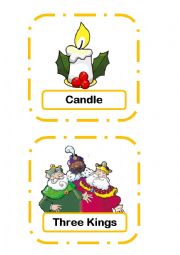 English Worksheet: Christmas Flashcards Part 1