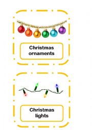 English Worksheet: Christmas Flashcards Part 3