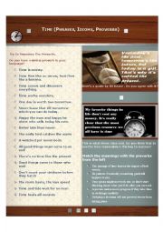 Time - Phrases, Idioms, Proverbs + Activities
