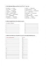 English Worksheet: Verb be - Present Simple Tense