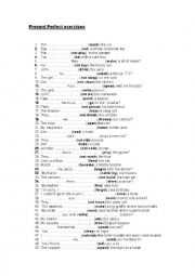English Worksheet: Present perfect simple activities