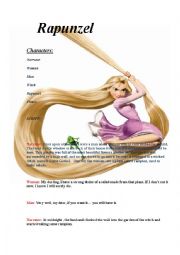 English Worksheet: Rapunzel. Play Script