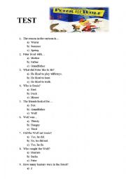 English Worksheet: Peter and the wolf