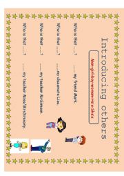 English Worksheet: Introducing others