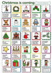 English Worksheet: Christmas is coming