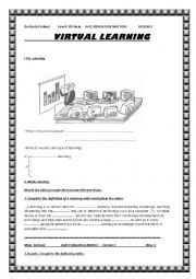 English Worksheet: virtual learning