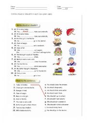 English Worksheet: 