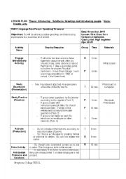 English Worksheet: LESSON PLAN FOR BUSINESS ENGLISH