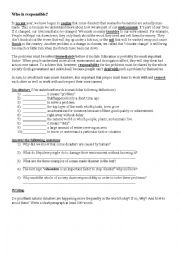 English Worksheet: Natural Disasters