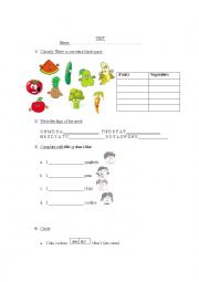 English Worksheet: What do you like?