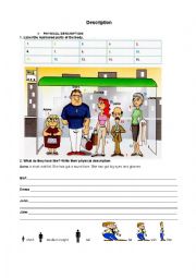 English Worksheet: Physical and Psychological Description