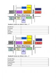 English Worksheet: Giving Directions