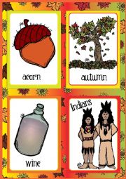 Thanksgiving FLASHCARDS 1 - 2