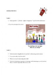 English Worksheet: Mobile phones