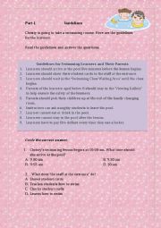 English Worksheet: Reading Comprehension (Guidelines)