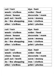 English Worksheet: Have Something Done