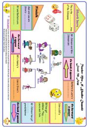 English Worksheet: A family tree