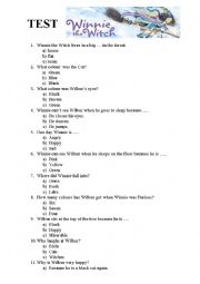 English Worksheet: Winnie the witch