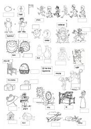 English Worksheet: opposite