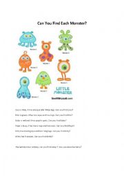 English Worksheet: Physical Description Game