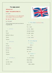 English Worksheet: the simple present - affirmative form