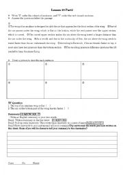 English Worksheet: READING