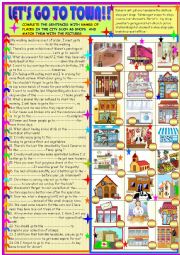 City places;sentences matching