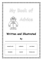 English Worksheet: My Book of Illnesses