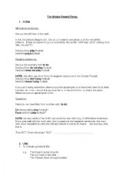 English Worksheet: Present Simple made simple