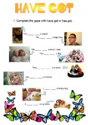 English Worksheet: HAVE GOT