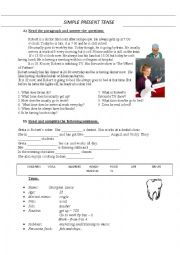 English Worksheet: Simple present