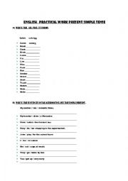 English Worksheet: Present simple 