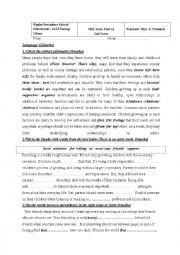 English Worksheet: Mid-term test n 1 (2 nd level)