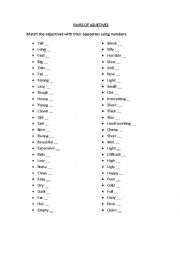 English Worksheet: ADJETIVES TO COMPARE