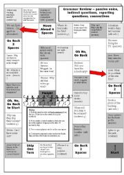 Grammar revision board game