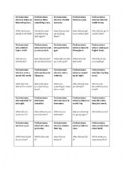 English Worksheet: Find someone who...