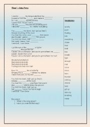 English Worksheet: 02 Top of the Pops (Song Lyrics) Katy Perry, Roar. Listening Comprehension and Vocabulary