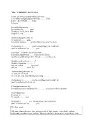 English Worksheet: song