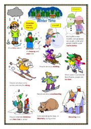 English Worksheet: Winter time.