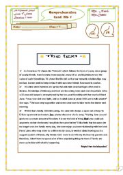 English Worksheet: end-term-test1:1st form