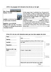 town description guided writing