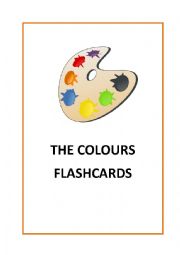 English Worksheet: THE COLOURS FLASHCARDS.12 flashcards!