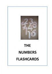 English Worksheet: The Numbers flashcards. 1-10