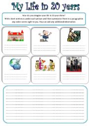 English Worksheet: Exercising future tenses