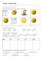 English Worksheet: Feelings