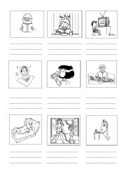 English Worksheet: present continuous tense verbs