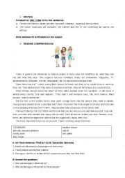 English Worksheet: Teste 