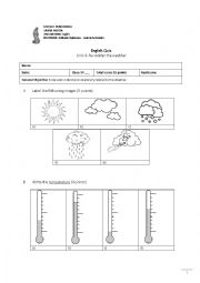 English Worksheet: The weather